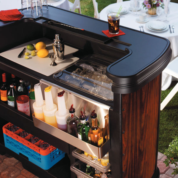 Picture of MAXIMIZER PORTABLE BAR - CHERRY WOOD