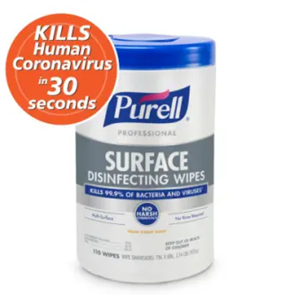 Picture of PURELL® Professional Surface Disinfecting Wipes 110 Count (Canister)