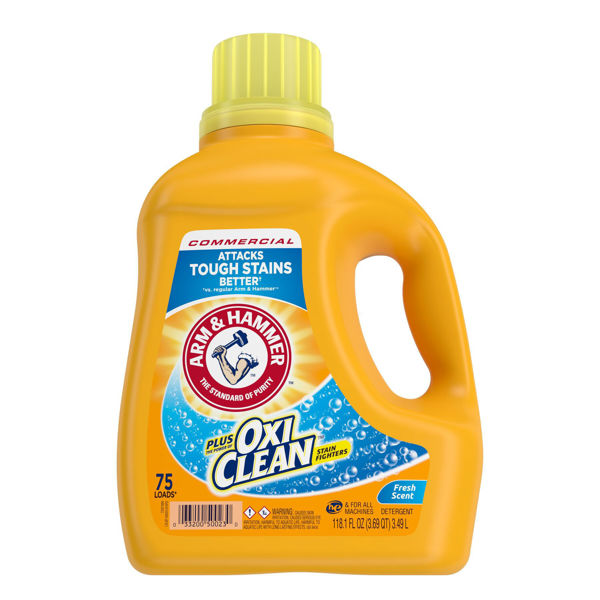 Picture of ARM & HAMMER FRESH SCENT PLUS OXICLEAN DUAL HE LIQUID LAUNDRY DETERGENT- 4 / 118.1 OZ  CASE