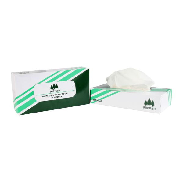 Picture of 2-PLY FACIAL TISSUE - WHITE 7.7"X7.9"  - 30/100 CASE